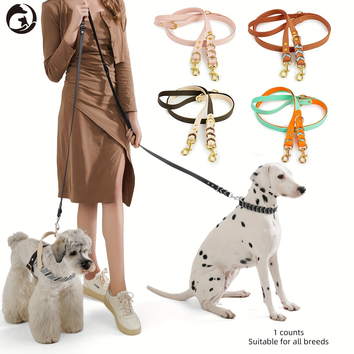 Dozpets WAOPET NoPull HandWoven PVC Dog Leash  Running Harness