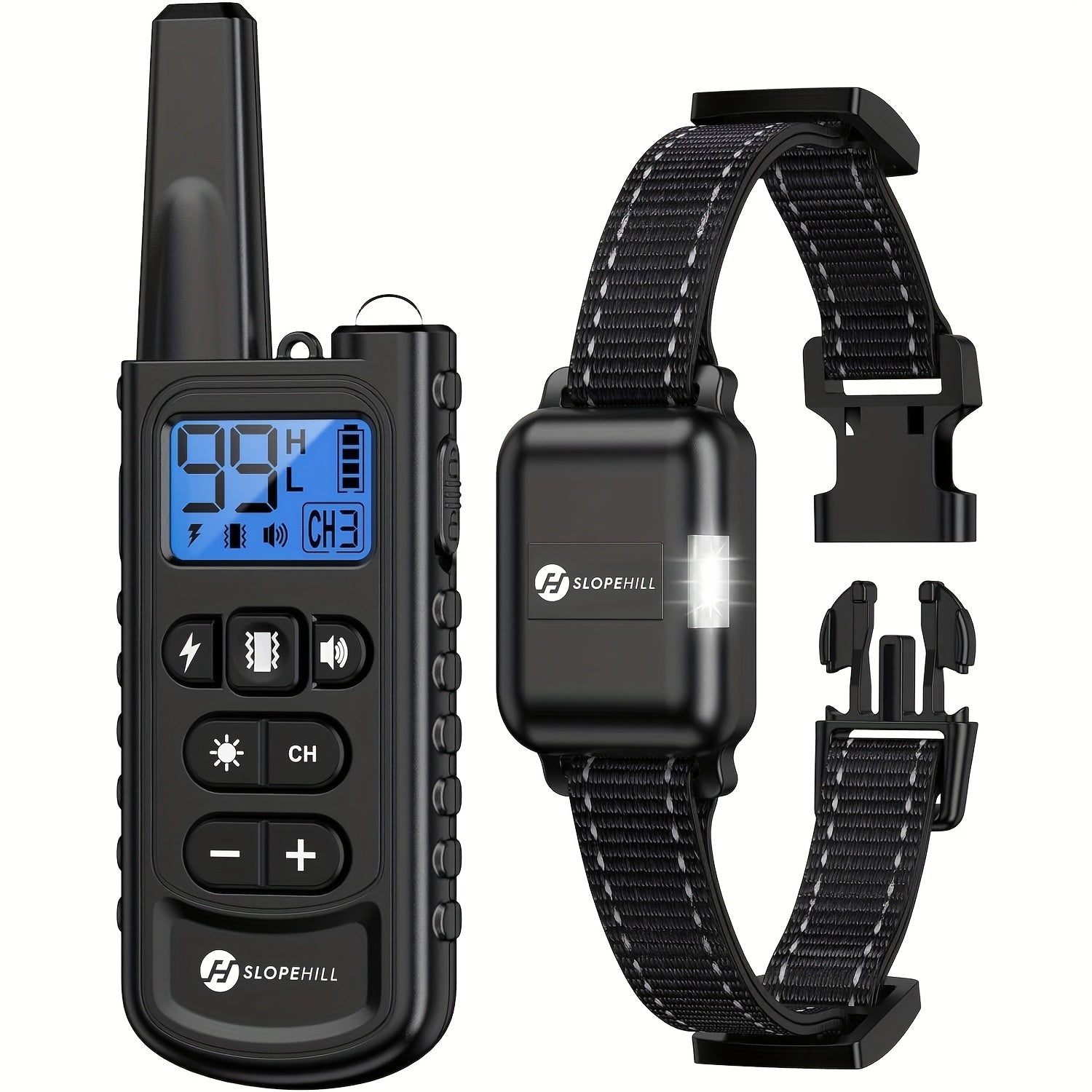 Dozpets Slohill Rechargeable Dog Training Collar 7 Modes Long Battery